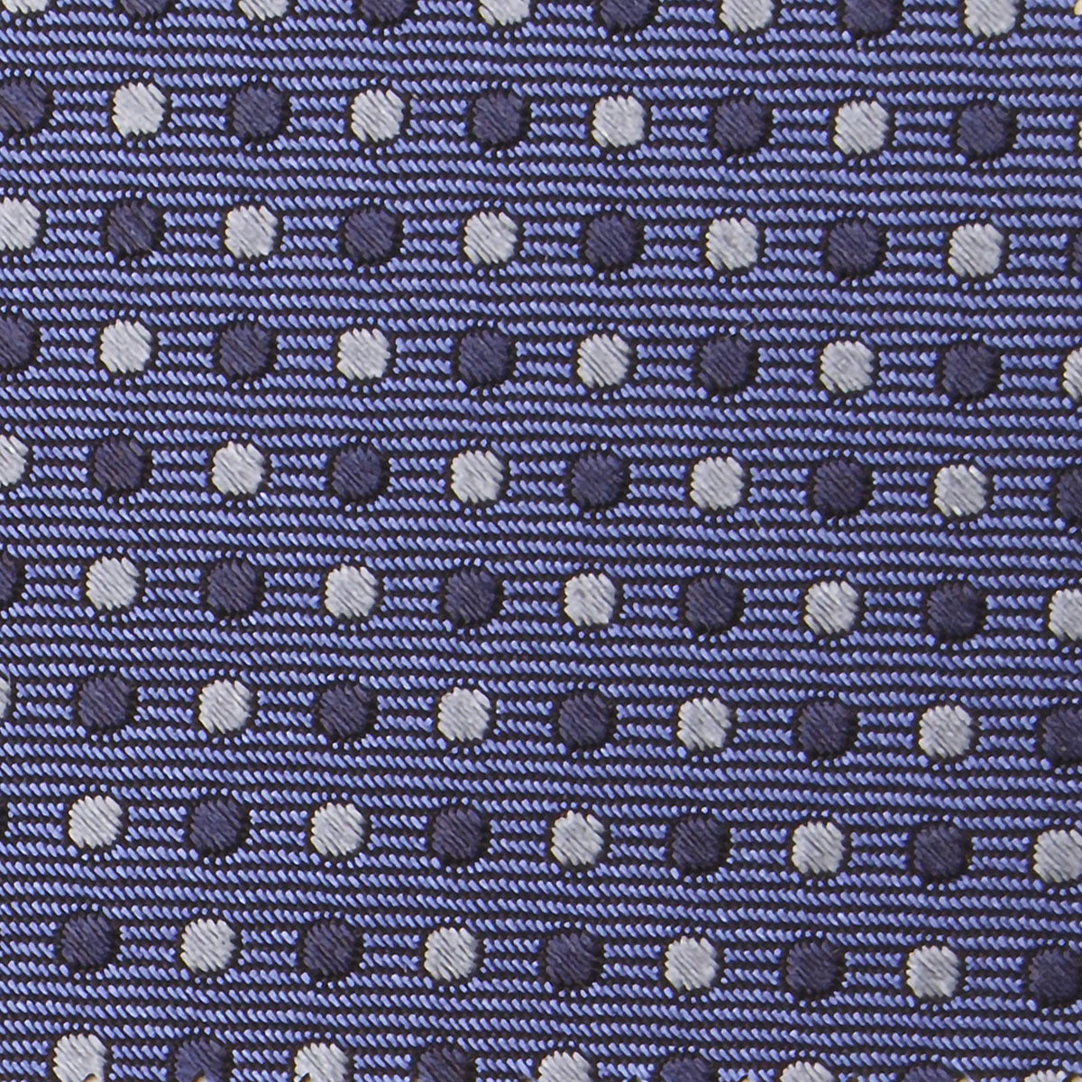 Steel Blue 3-Fold Bespoke Silk Tie — Caprice Bespoke®