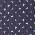 Navy Diamond 5-Fold Bespoke Silk Tie — Caprice Bespoke®