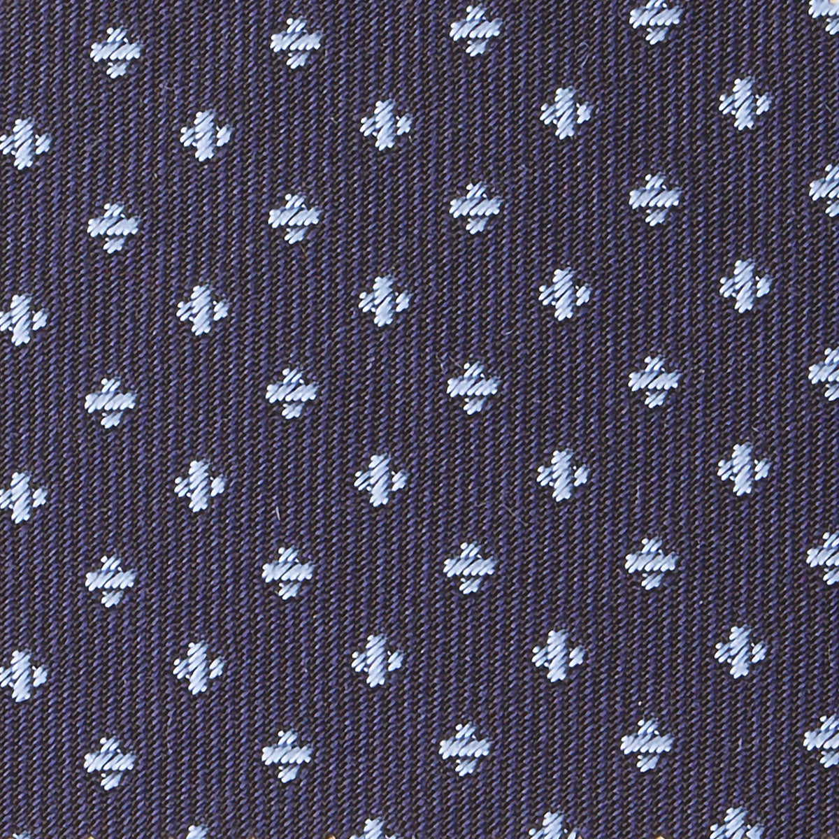 Navy Diamond 5-Fold Bespoke Silk Tie — Caprice Bespoke®