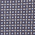 Navy Diamond 7-Fold Bespoke Silk Tie — Caprice Bespoke®
