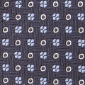 Navy Diamond 3-Fold Bespoke Silk Tie — Caprice Bespoke®