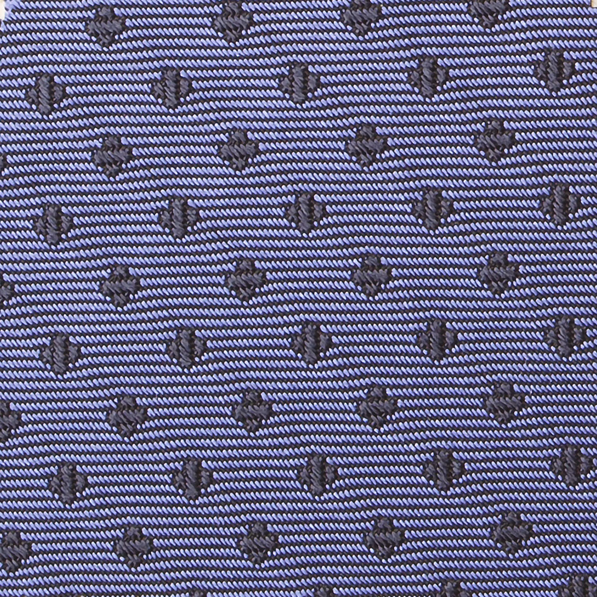 Steel Blue 7-Fold Bespoke Silk Tie — Caprice Bespoke®