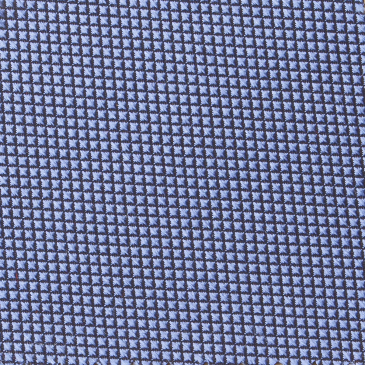 Periwinkle Canneté Silk Bespoke Silk Tie