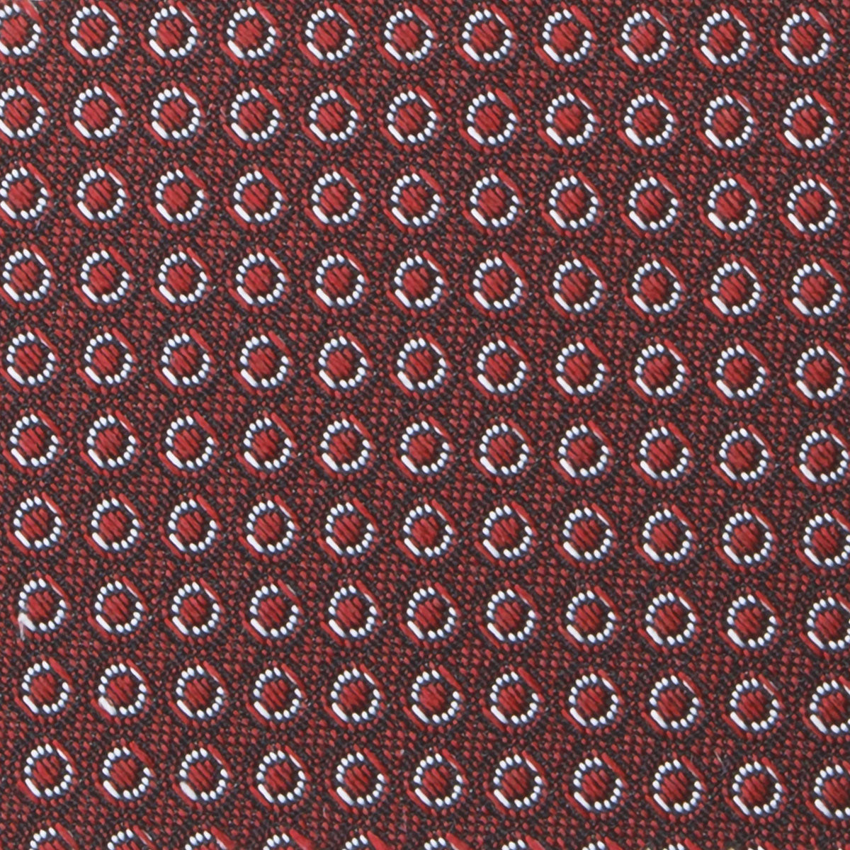 Navy Geometric 7-Fold Bespoke Silk Tie — Caprice Bespoke®