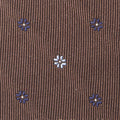 Deep Red Floral 7-Fold Bespoke Silk Tie — Caprice Bespoke®