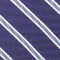 Royal Blue Geometric 3-Fold Bespoke Silk Tie — Caprice Bespoke®