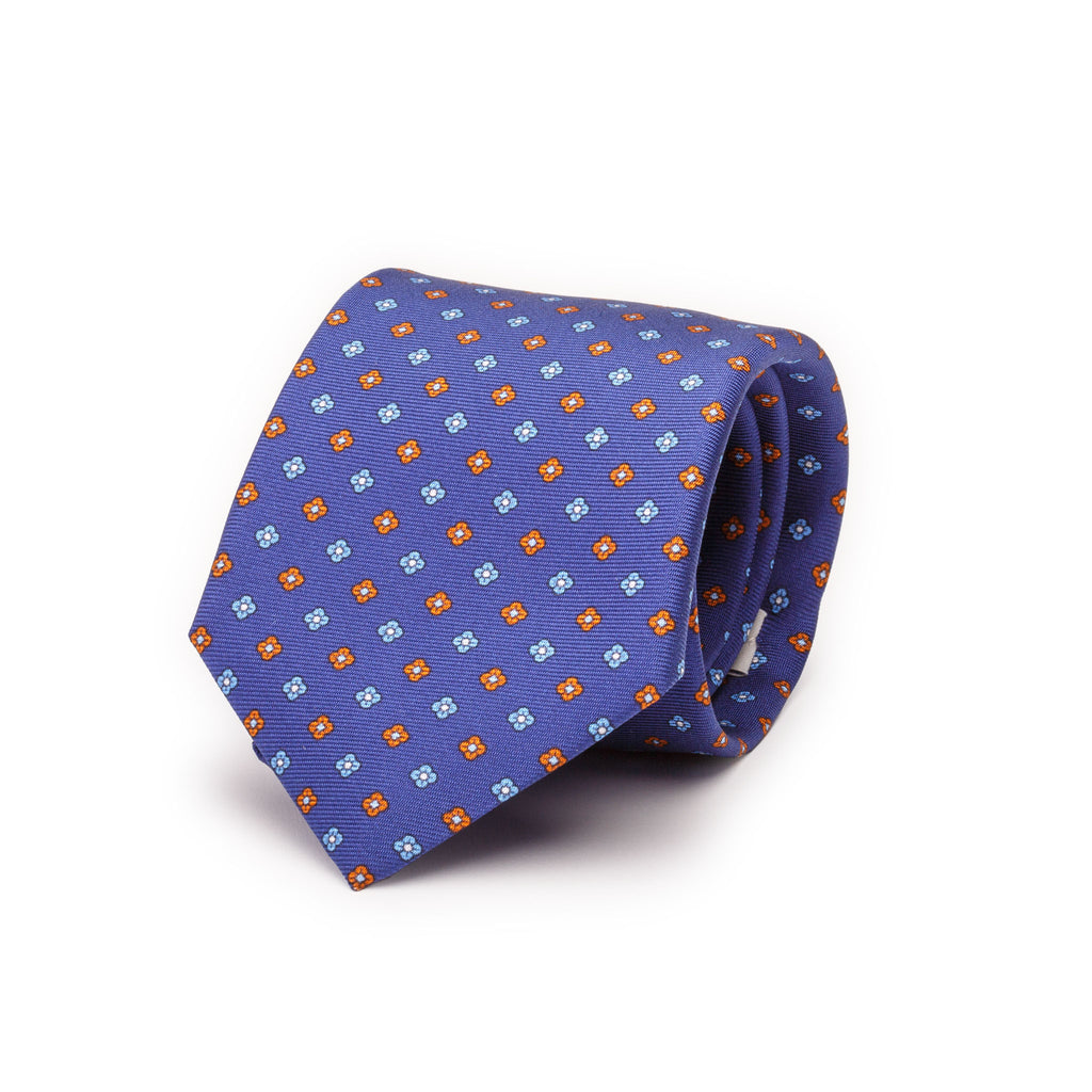 cobalt-blue-silk-tie-with-flowers-handmade-in-como