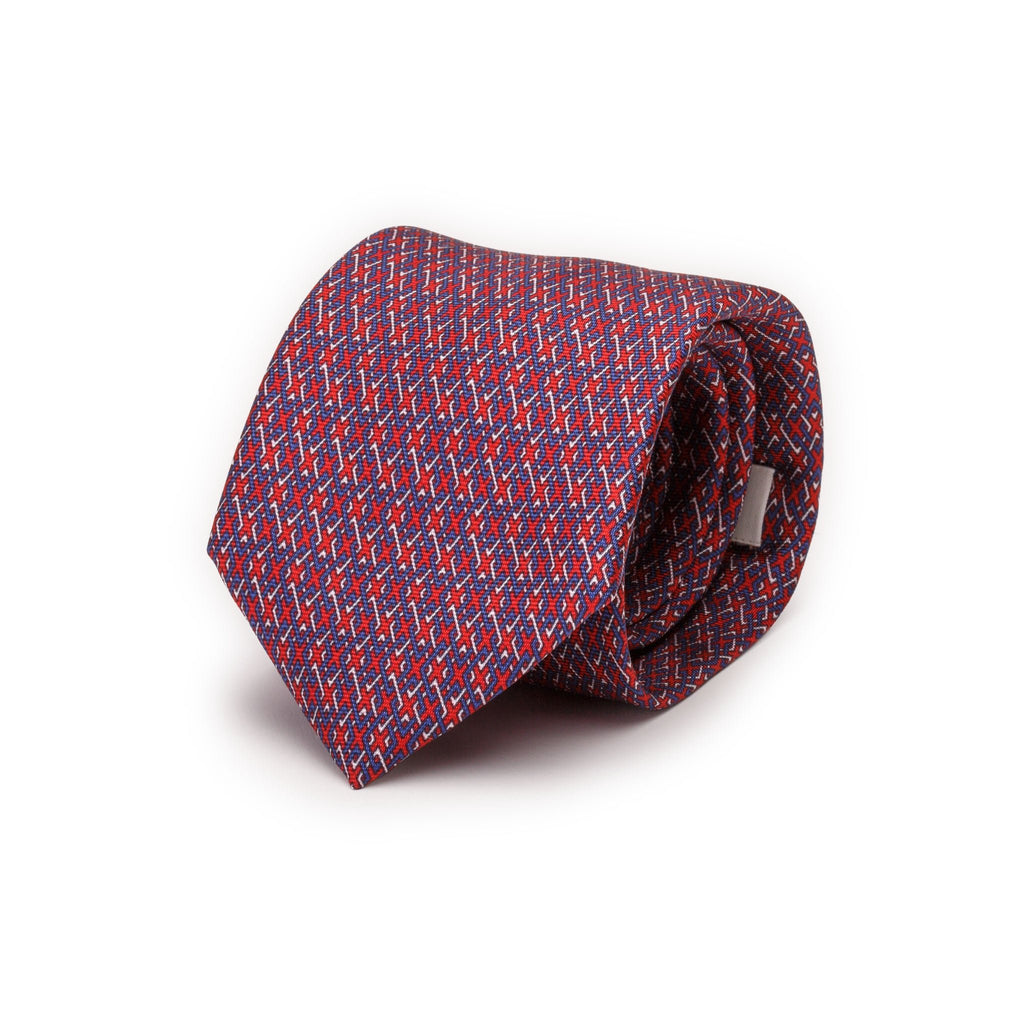 silk-tie-with-blue-and-white-hooks-handmade-in-como