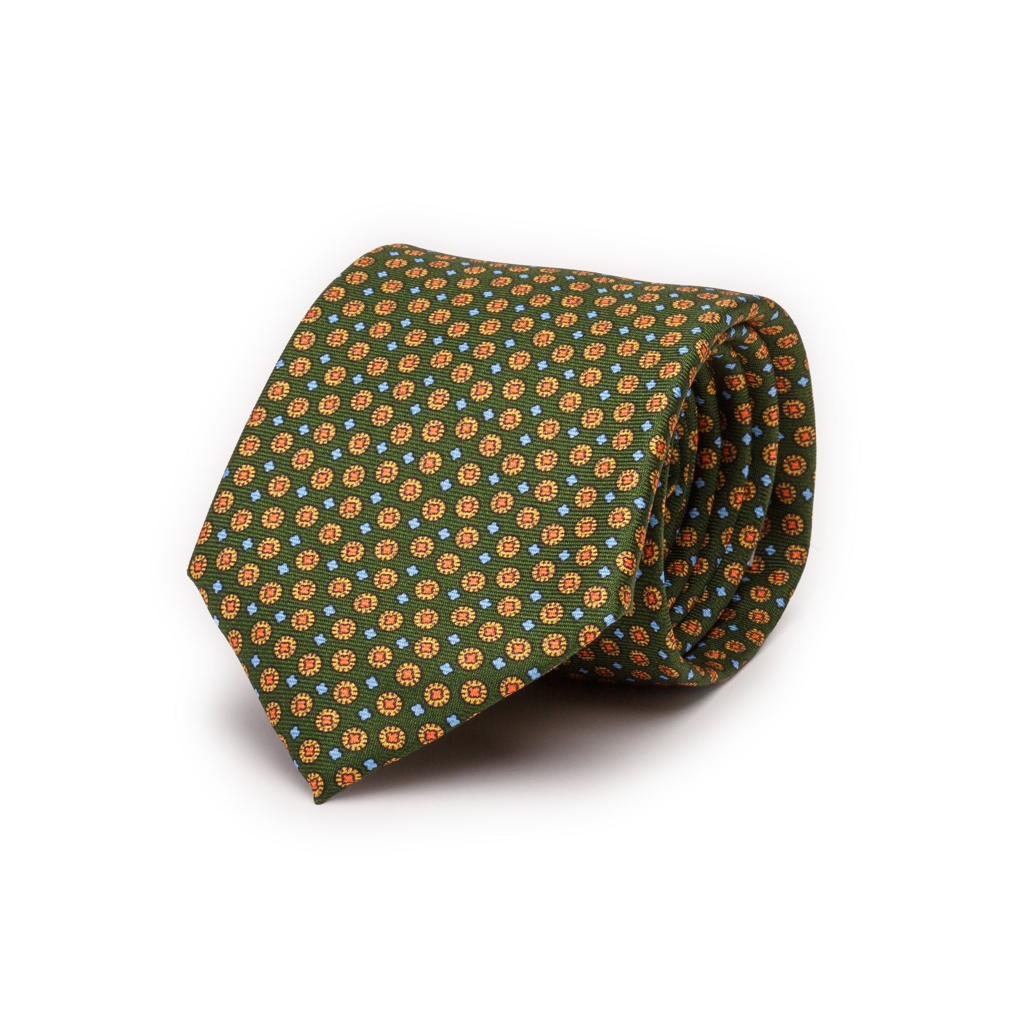 green-silk-tie-with-gems-handmade-in-italy