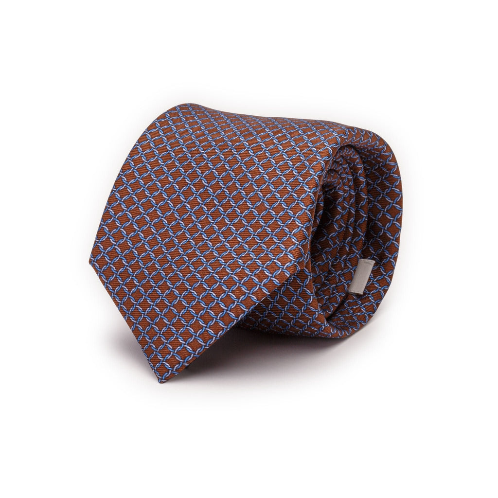 brown-silk-tie-with-twisted-hooks-handmade-in-italy