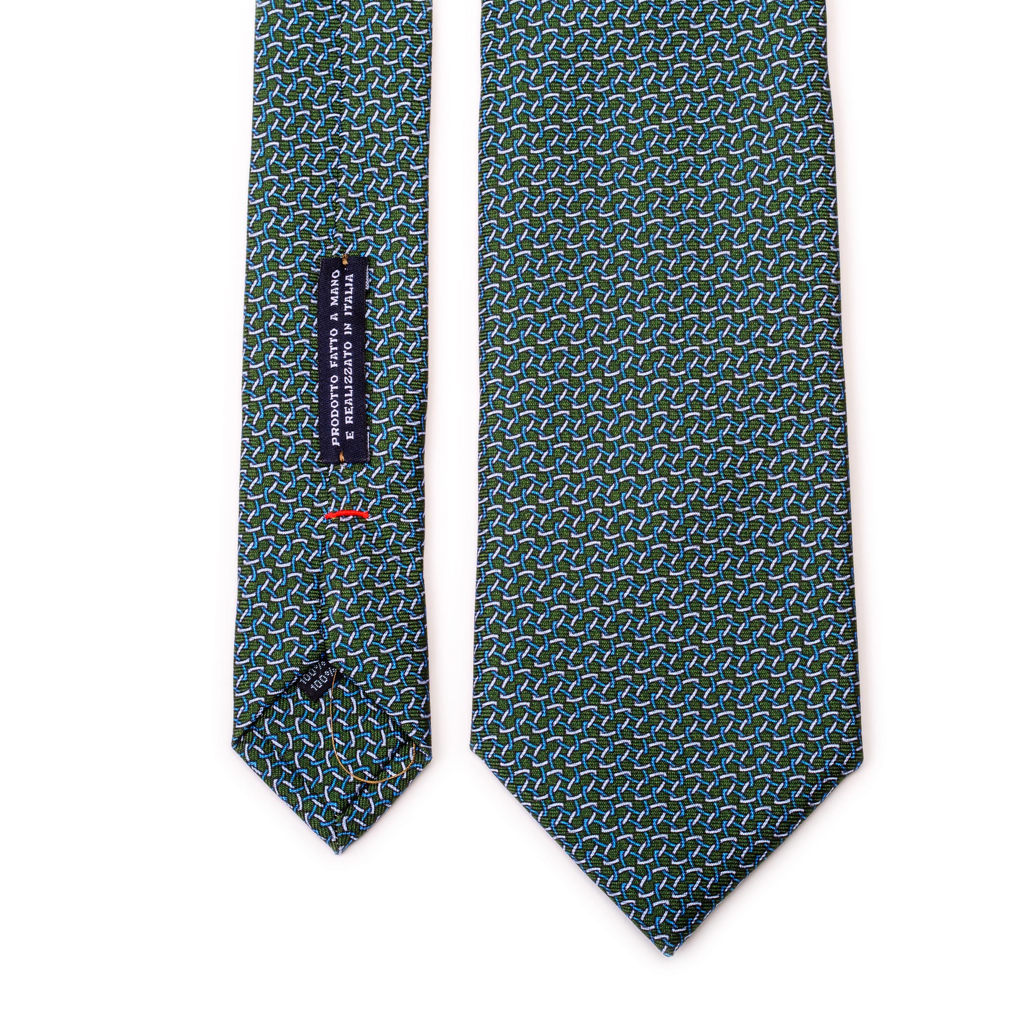 luxury-dark-green-italian-silk-tie-oval-motifs