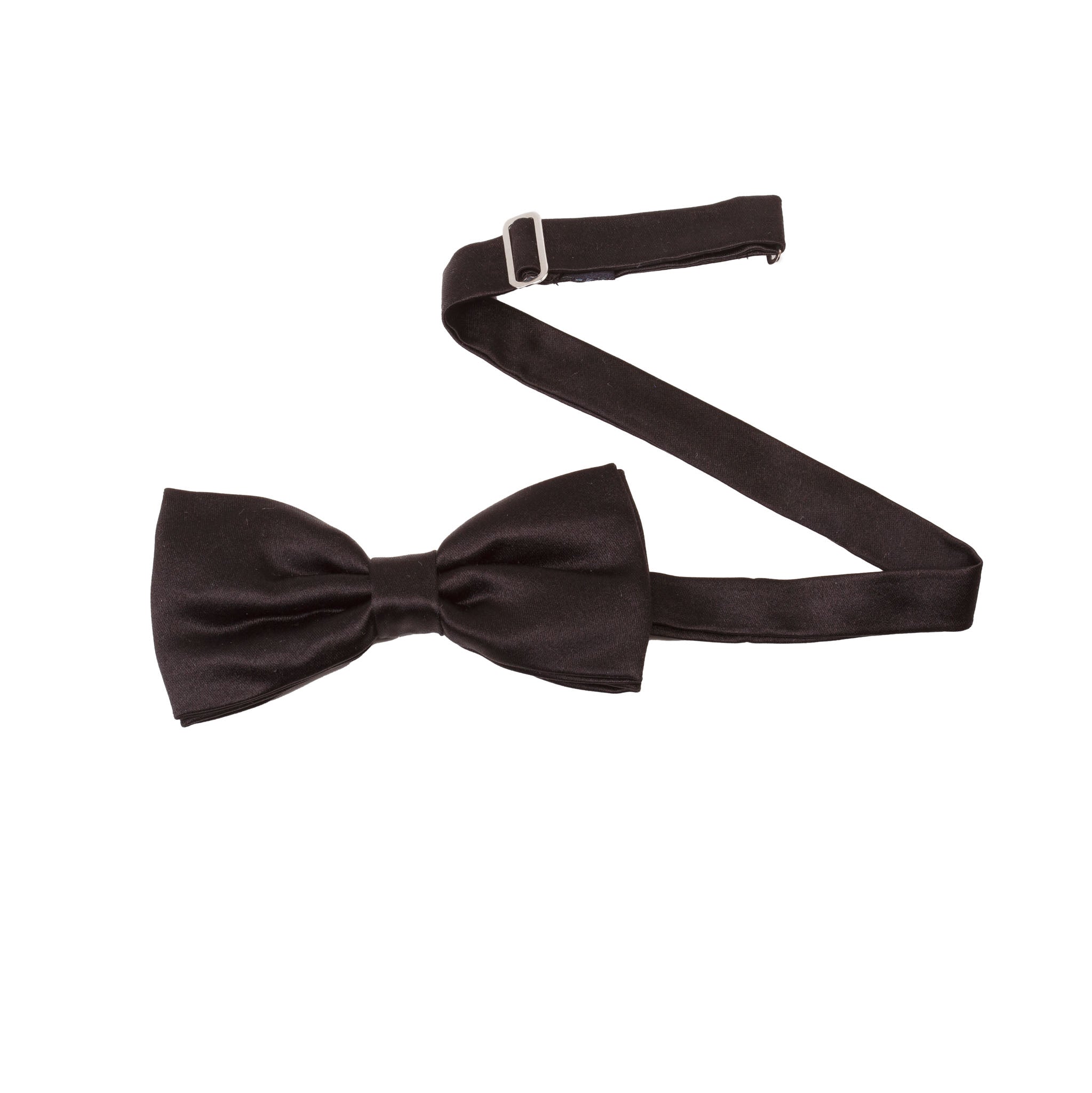 Papillon di seta pre-annodato nero
