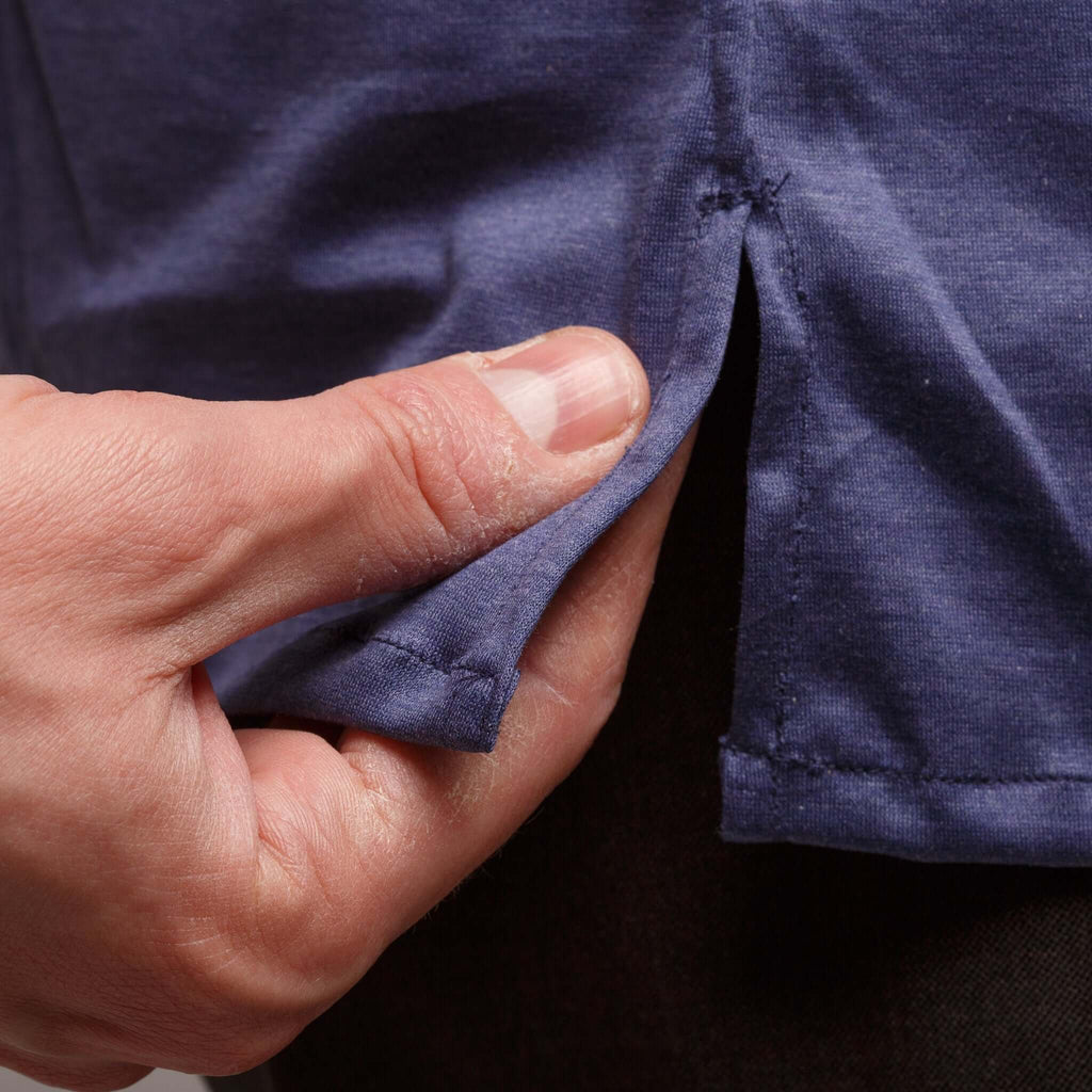 Long-Sleeved Polo Shirt, Double Twisted Fabric