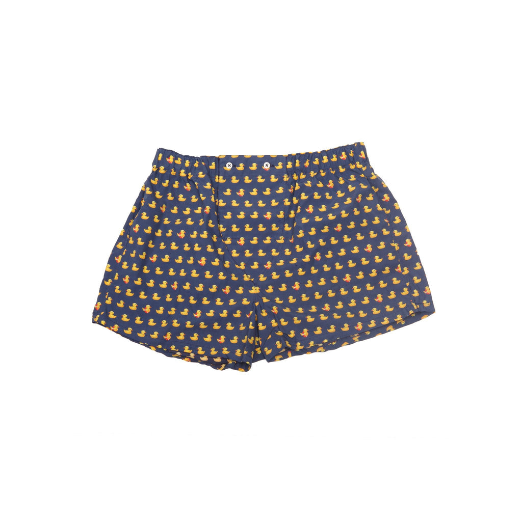 Boxer avec sac de frappe et petits canards