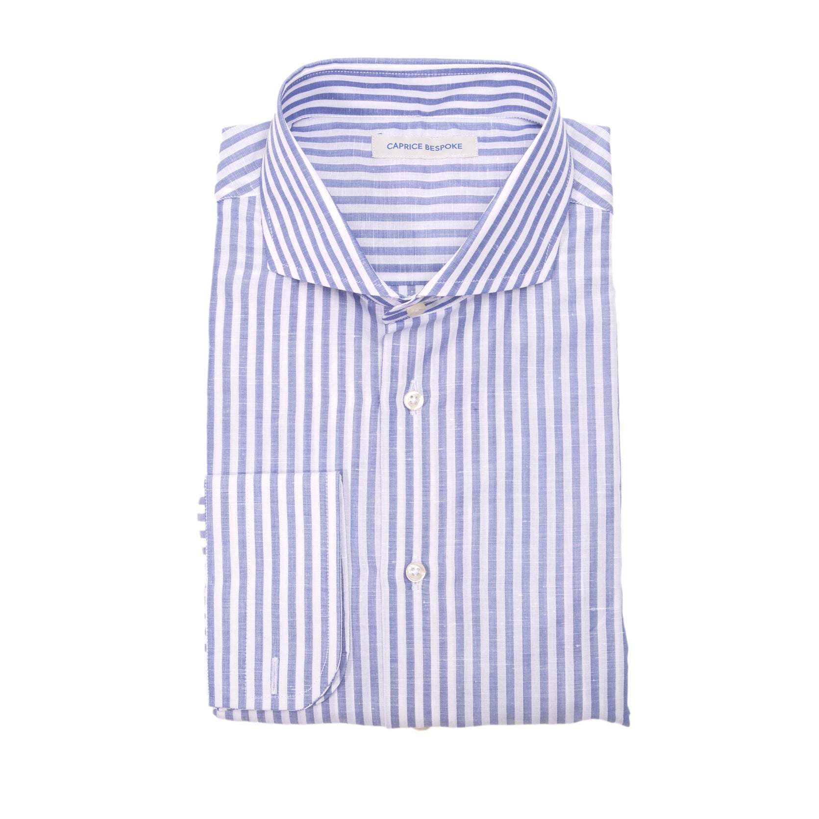 Camicia in cotone e lino a righe