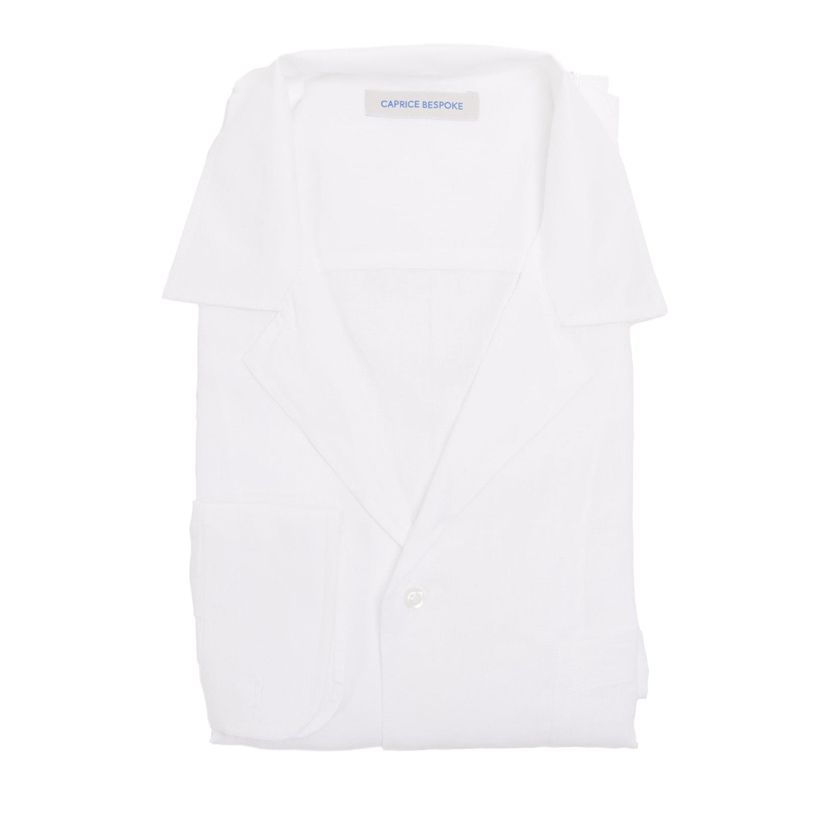 Camicia in lino con tasca a barchetta