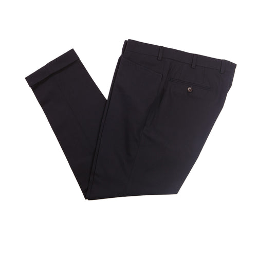 Light Blue Cotton Dress Trousers – full view