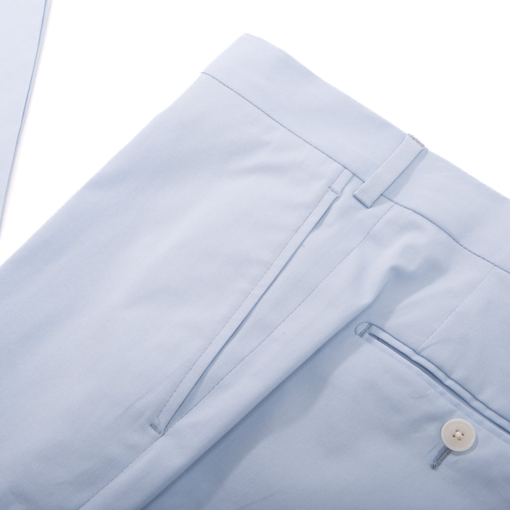 Light Blue Cotton Dress Trousers – side view