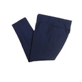 Navy Blue Slim Wool Dress Trousers – full view