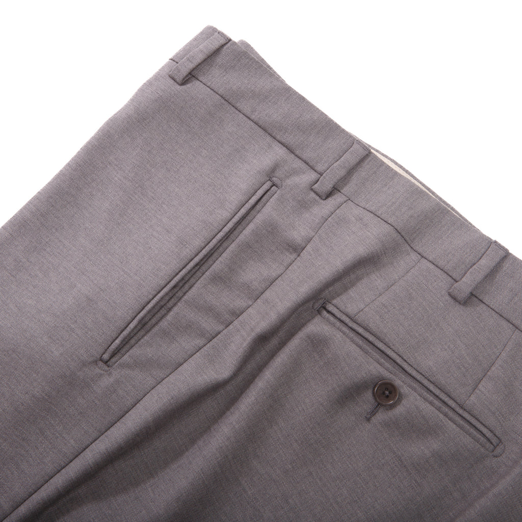 Grey Glen Plaid Wool Dress Trousers – side view