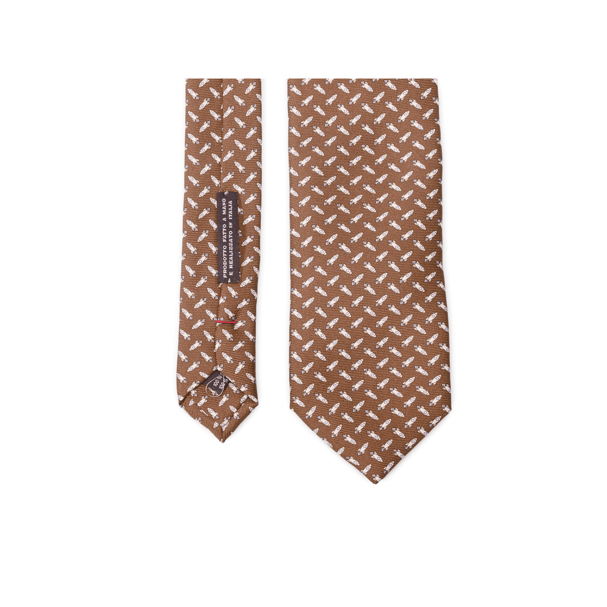 luxury-brown-como-silk-tie-with-space-themed-pattern