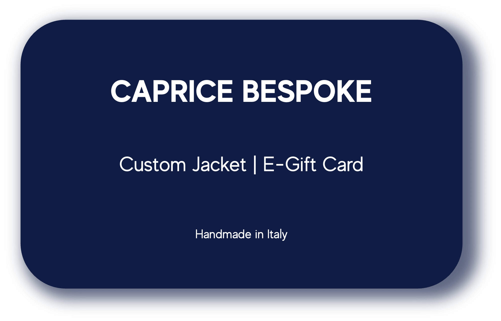 Carta regalo elettronica con giacca personalizzata