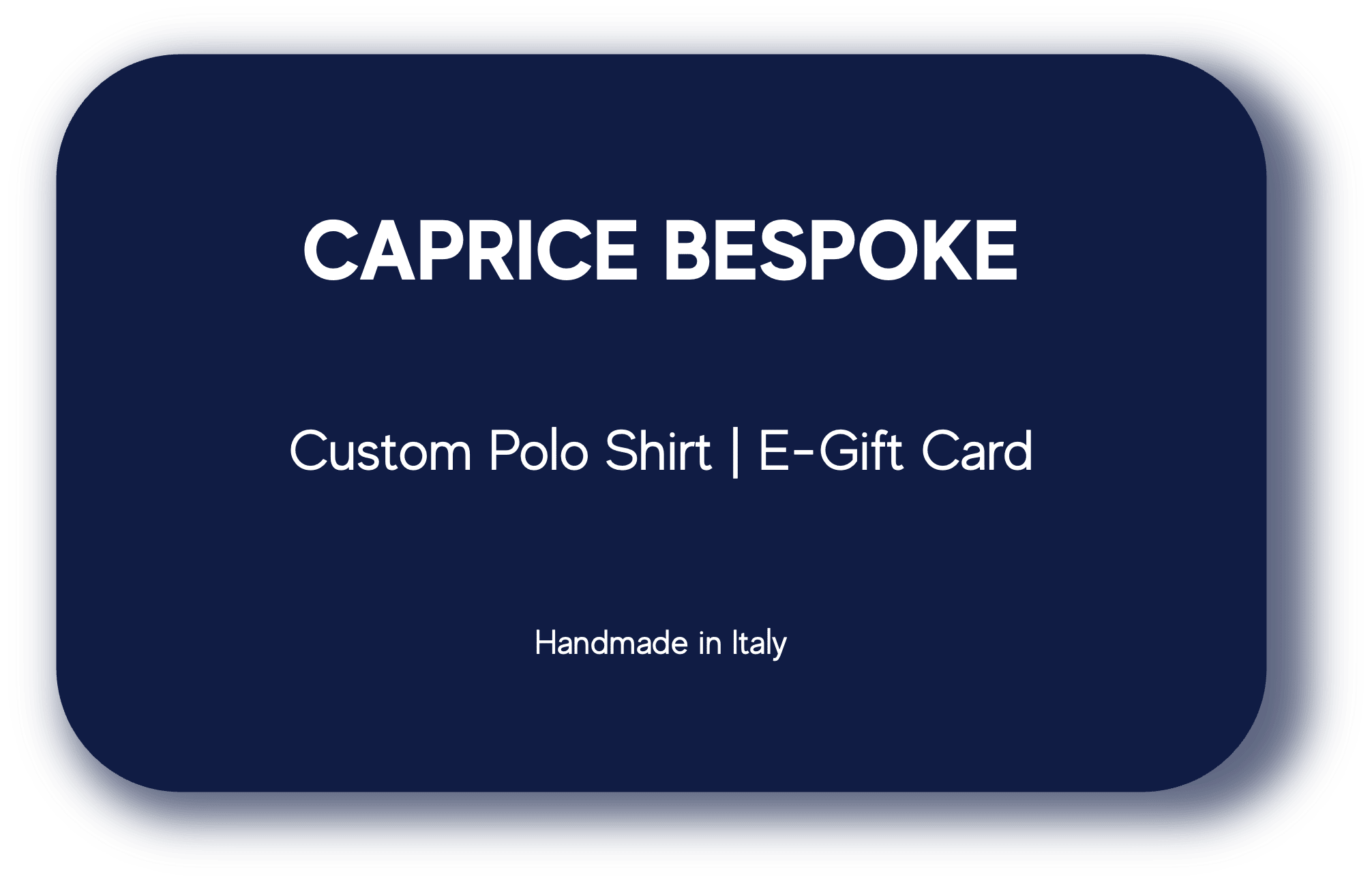 Carta regalo elettronica con polo personalizzata