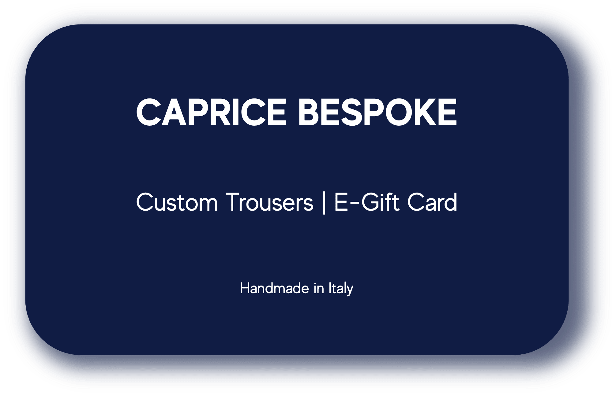 Carta regalo elettronica per pantaloni su misura