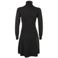 Women's Italian cashmere cycling-style dress in black