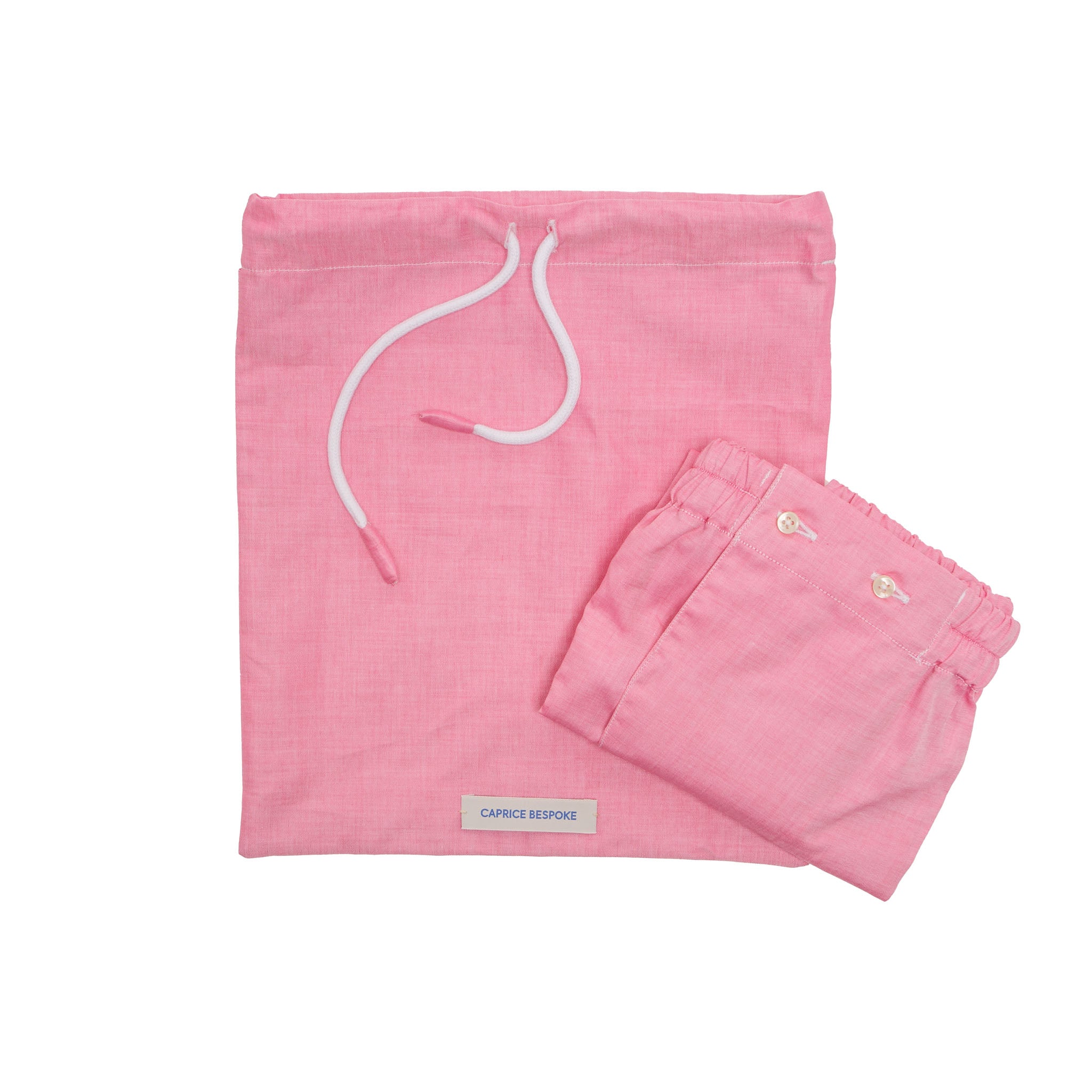 Pink Solid Cotton Boxer with Luxury Dust Bag – full view