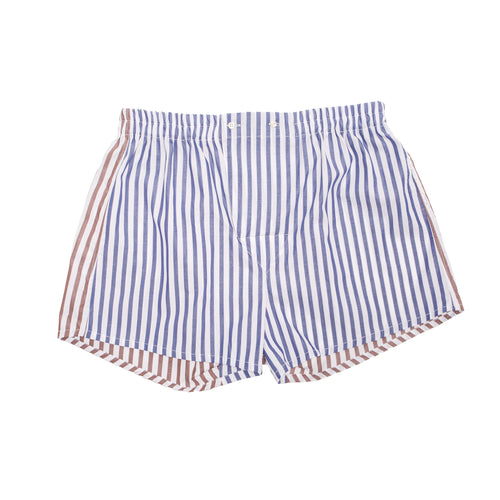 Brown Stripe Cotton Boxer with Luxury Dust Bag – detail