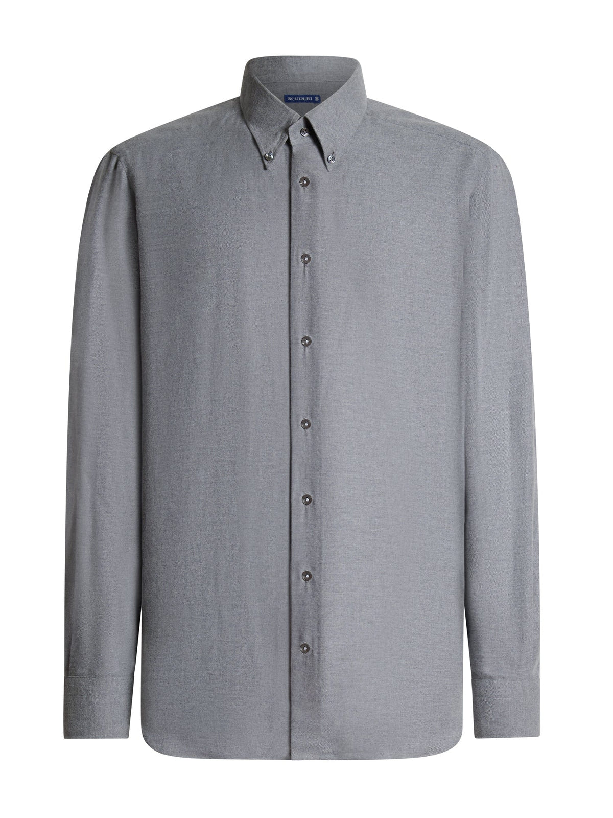 men's grey button down dress shirt Flannel Button-Down — Tailored in Italy vet_50_medium