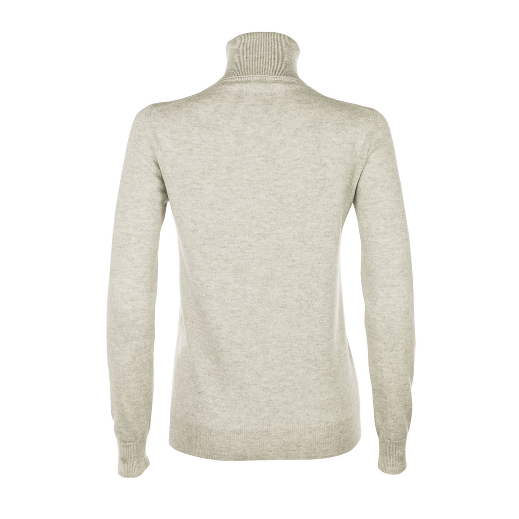 Luxury wool women's ciclista with refined crew neck