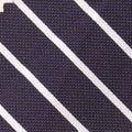 Navy Stripe 5-Fold Bespoke Silk Tie — Caprice Bespoke®