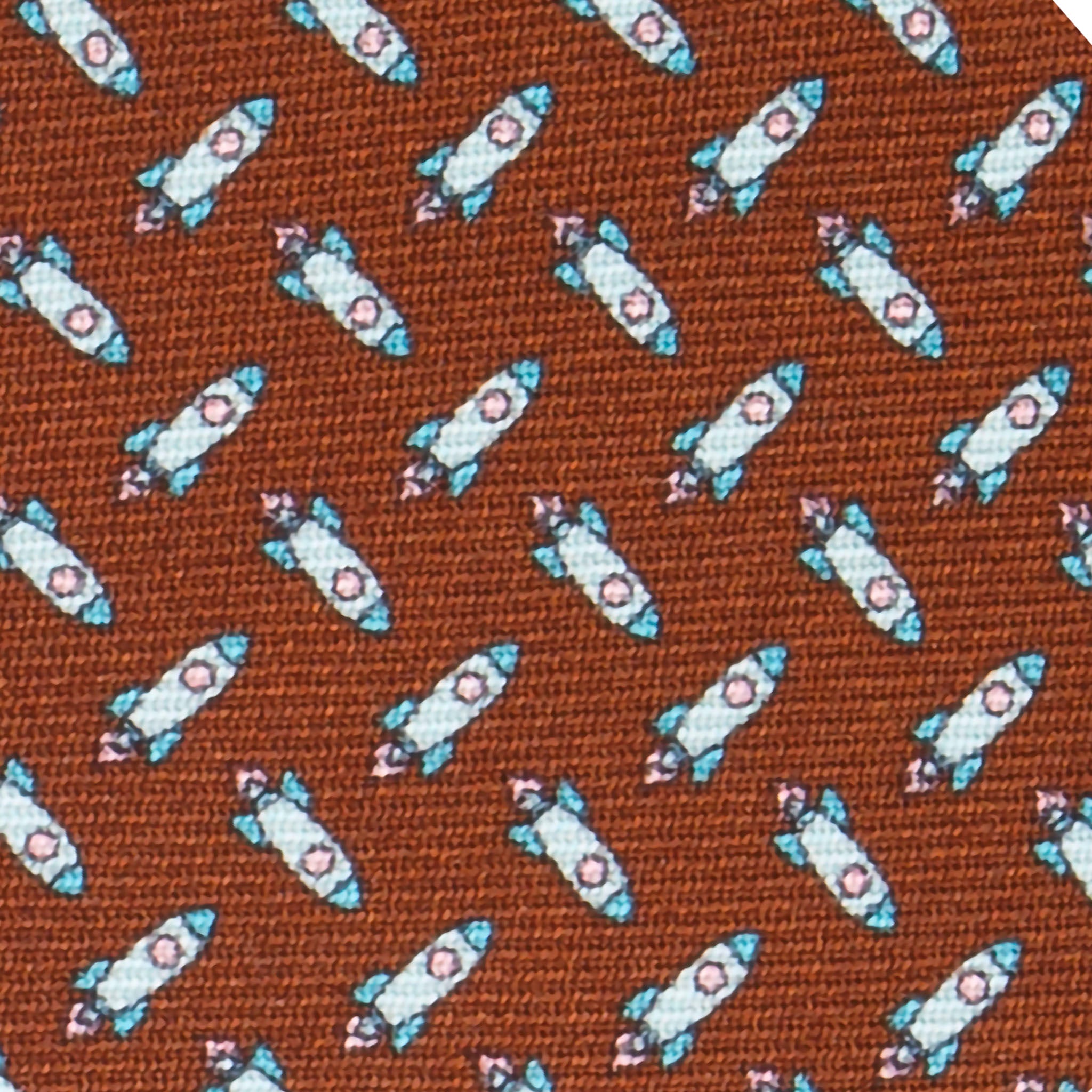 Italian Printed Silk 7-Fold Bespoke Silk Tie — Caprice Bespoke®