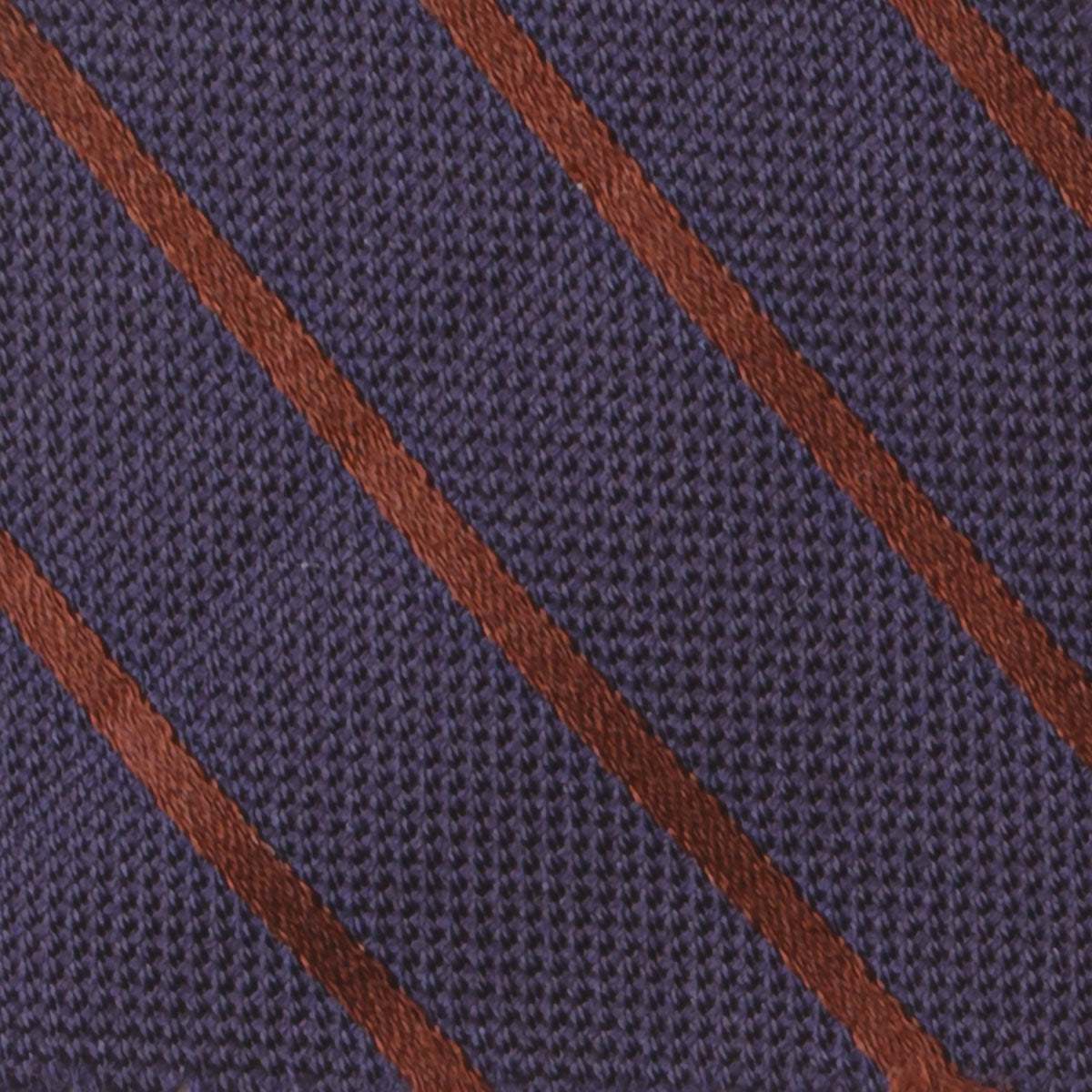 Navy Stripe 7-Fold Bespoke Silk Tie — Caprice Bespoke®