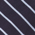 Navy Stripe 3-Fold Bespoke Silk Tie — Caprice Bespoke®