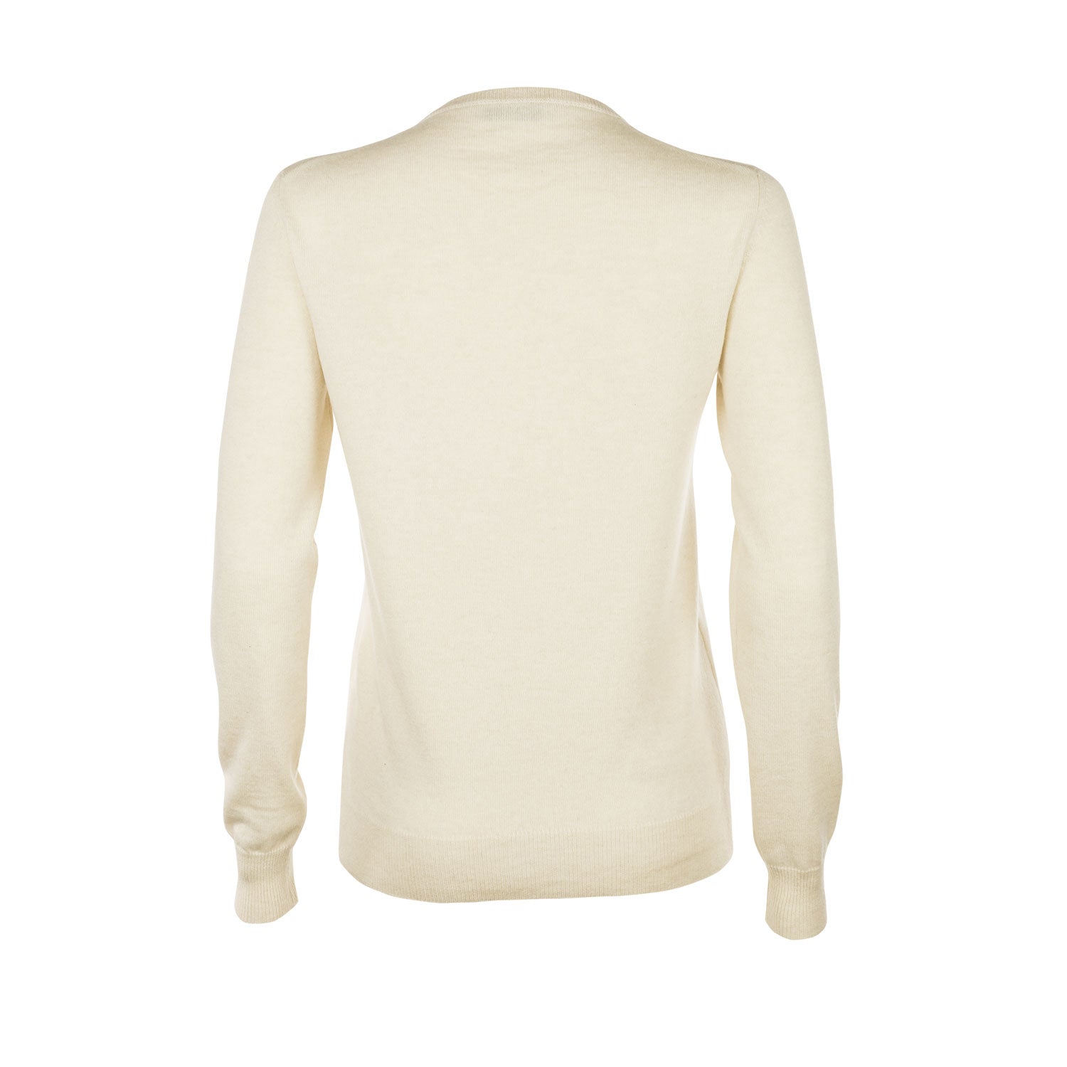 Luxury wool girocollo with refined neckline
