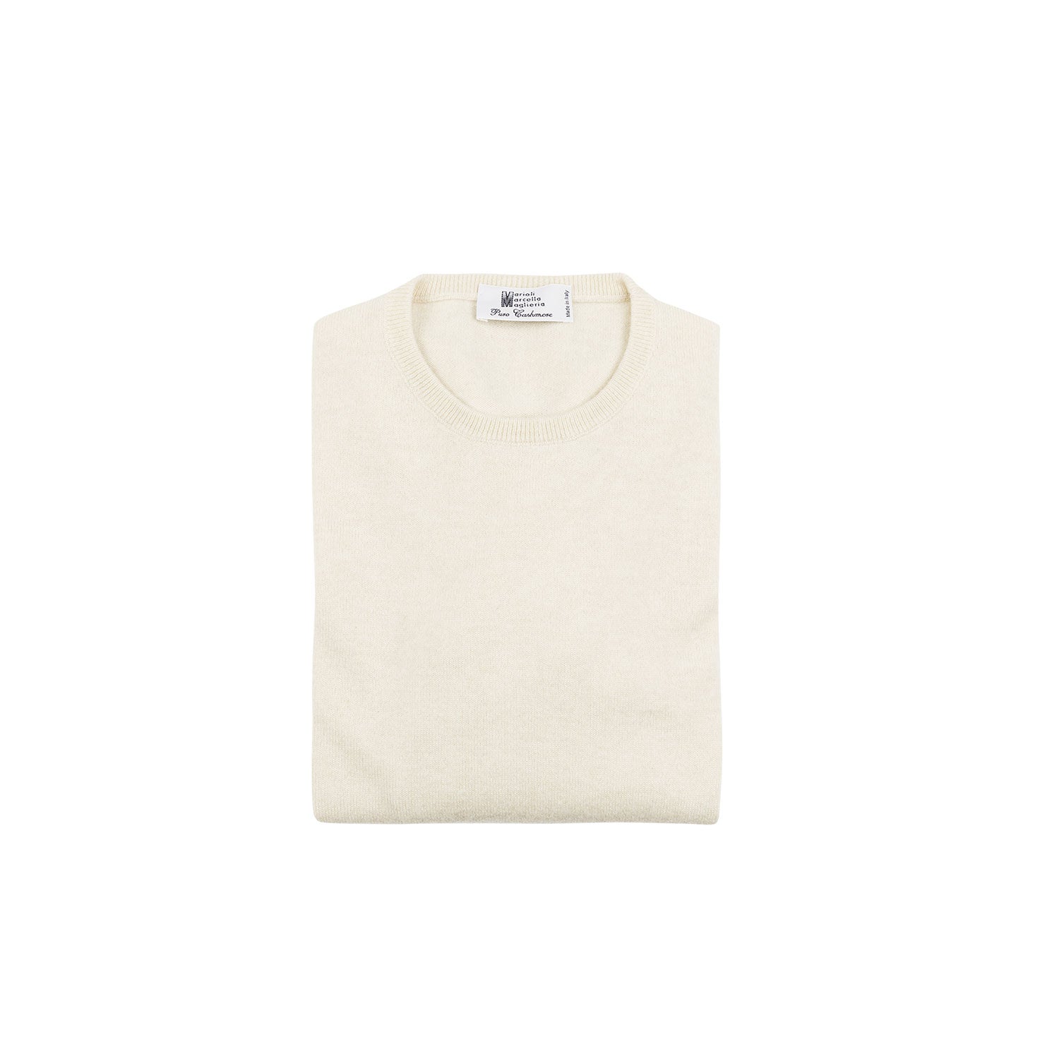 Customizable cashmere crew-neck in grey