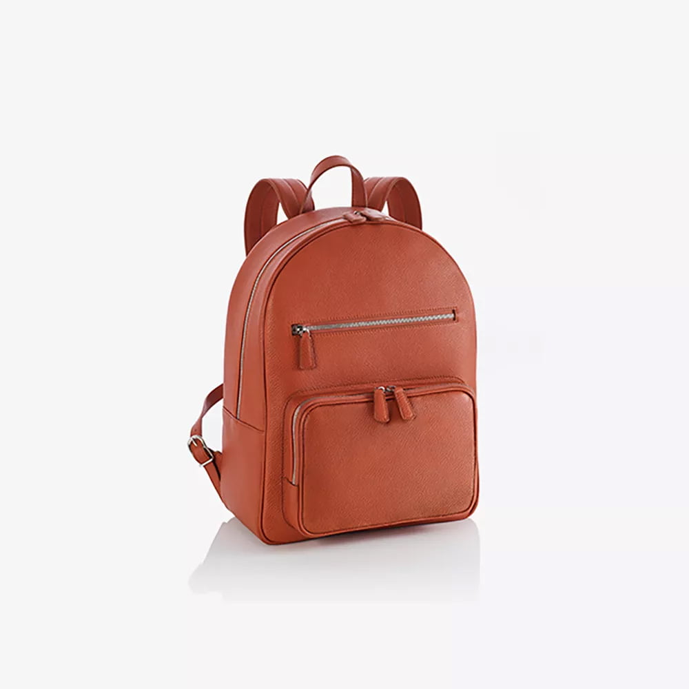 italian-grained-calfskin-leather-backpack-brick-red-front