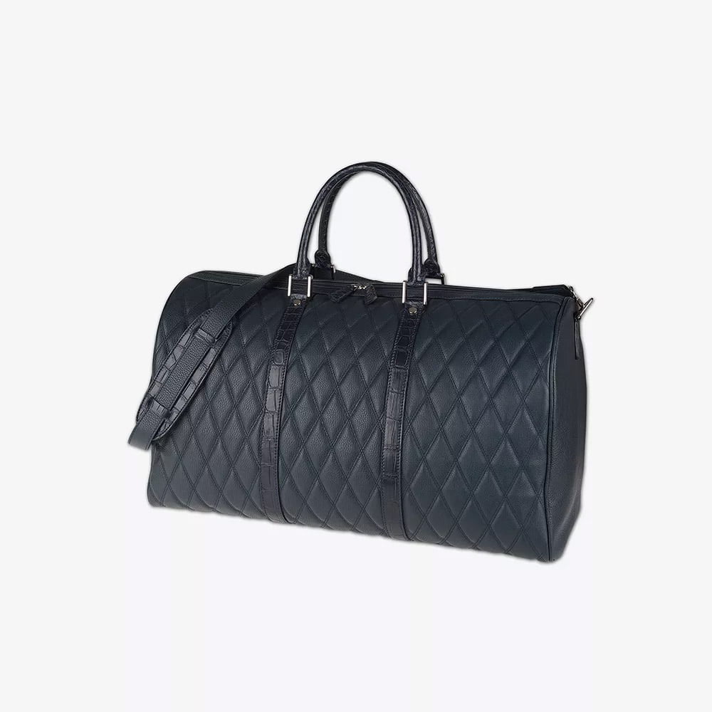italian-calfskin-crocodile-travel-bag-blue-havana-front