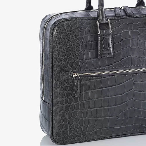 italian-crocodile-leather-document-holder-grey-side-detail