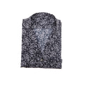 Black Paisley Print Silk Pajama Set – full view