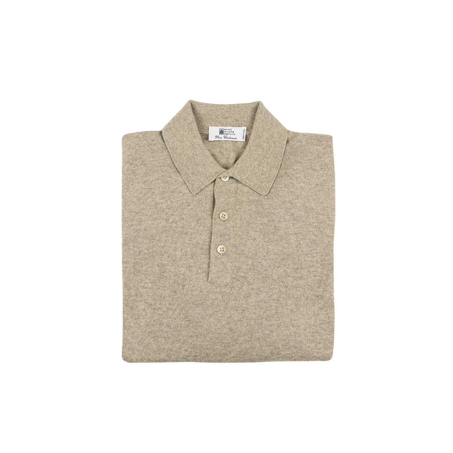 Customizable cashmere polo for men