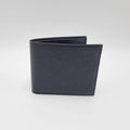 Black grained calf and crocodile leather wallet with 8 card slots – Valigeria Grignola