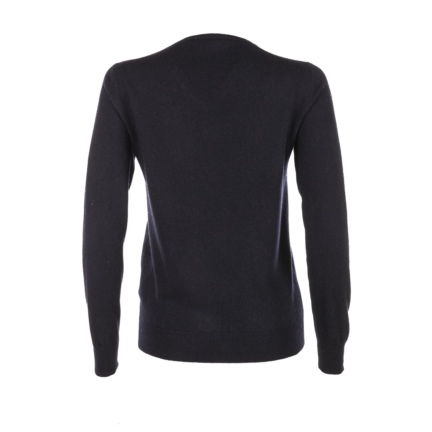 Luxury wool V-neck knit in refined styling