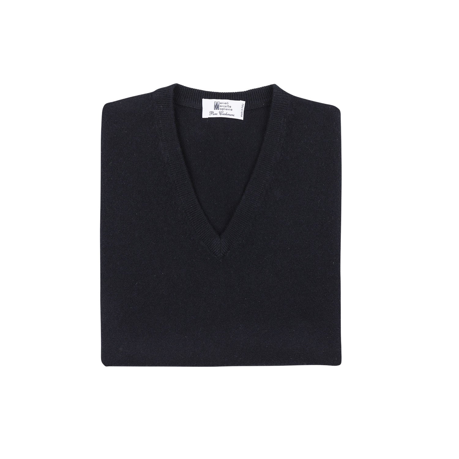 Customizable Italian knitwear V-neck for men